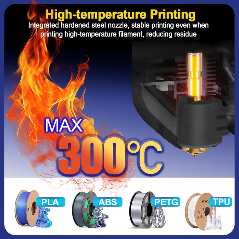 IdeaFormer-3D 2Pcs 0.6mm Kobra 3 Max Integrated Throat Tube Hardened Steel Tip Nozzle, Extruder Hotend Nozzle for Anycubic Kobra 3 Max Combo - Image 4